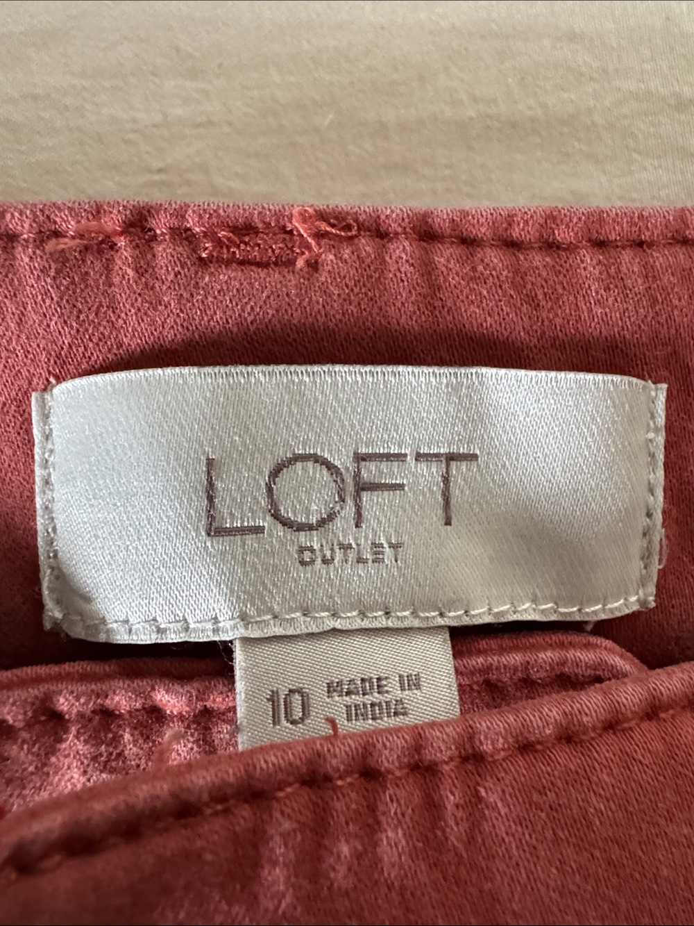 LOFT Outlet Rose-Toned Women's Pants - Picture 2 of 4